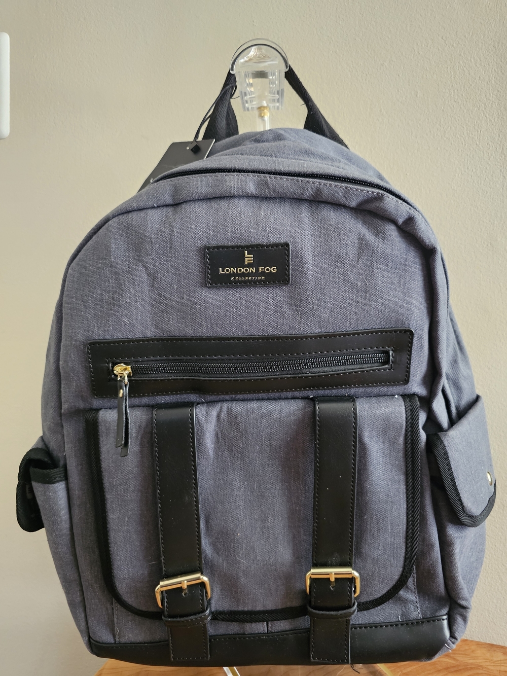 London Fog Gray Men's Backpack - Stylish Everyday Carry - Picture 2 of 9